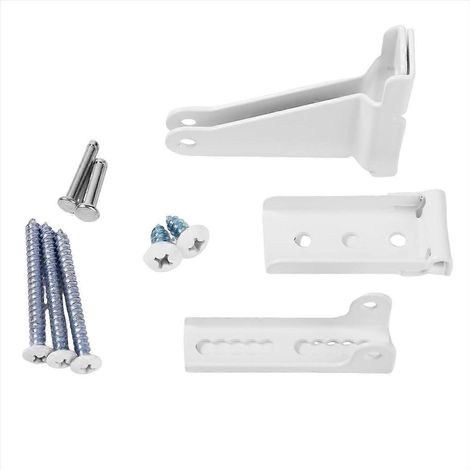 Support de ferme-porte, support de réparation de montant compatible pour, blanc (1/5)