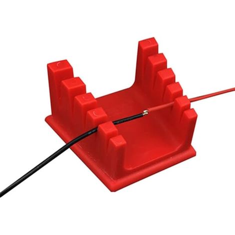 Support de serrage de câble de poste de soudage en 2 parties, établi, pince de serrage de câble de soudage en ABS (1/5)