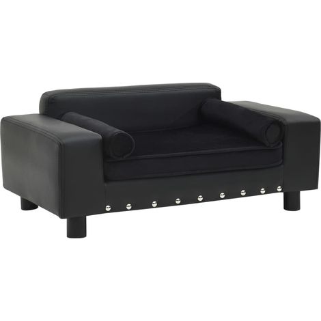 Divano per Cani Nero 81x43x31 cm in Peluche e Similpelle vidaXL (1/5)