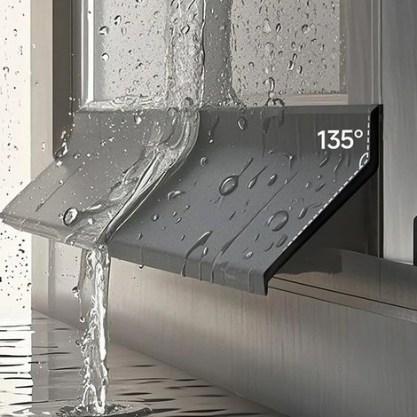 Lot de 2 Bande anti-infiltration d'eau pour porte et fenêtre - Auto-adhésive 0.5m x 4.5cm (1/5)
