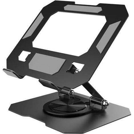 Supporto per tablet regolabile a 360°,Supporto pieghevole per iPad da scrivania,Supporto girevole per monitor,cellulari e interruttori (1/5)