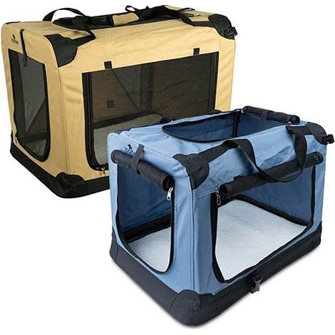 Gabbie di tela pieghevole - Viaggiare con un cane o gatto GABBIA DI CAMMELLO GABBIA 70x52x52 cm. (1/5)