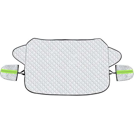 ouverture Pare Brise Voiture Protection Pare Brise Hiver Protege Pare Brise Magnétique Universelle Couverture Repliable pour Bache Voiture Anti Givre Neige UV Poussière Pluie (147x10 (1/4)
