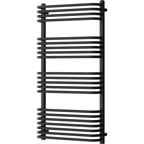 Mexen Apollo radiatore da bagno 1210 x 650 mm, 713 W, nero - W117-1210-650-00-70
