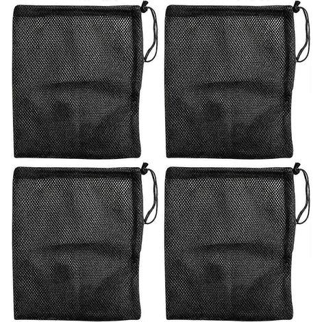 Muselière en maille anti-morsure pour chiens, 4 pièces, respirante et légère, noir, idéale promenades, parc et voyages en voiture (1/5)