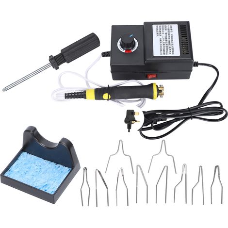 Woodburner Machine Adjustable Temperature Professional Burning Pyrography Set Art SuppliesUK Plug 220V (1/5)