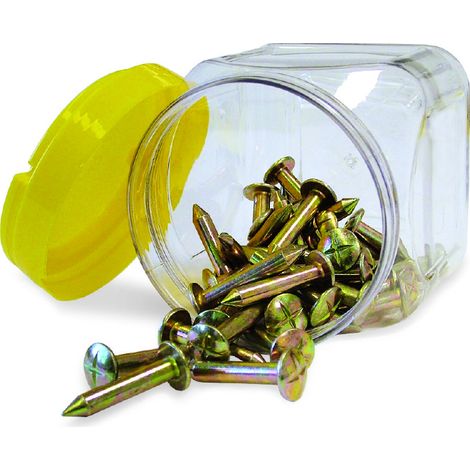 Metrica – Clous de géomètre 9mm x 55mm – Acier robuste – Tête de 20mm – Lot de 100 pièces pour marquage précis (1/2)