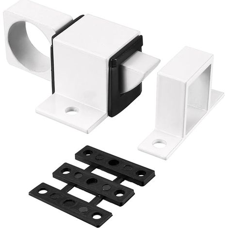 Alliage Aluminium Porte Boulon Loquet Pour Clôture Porte Blanc (1/5)