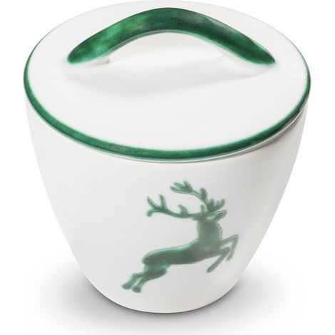 Gmundner Keramik Grüner Hirsch  Zuckerdose Gourmet (Ø 9cm) (1/3)
