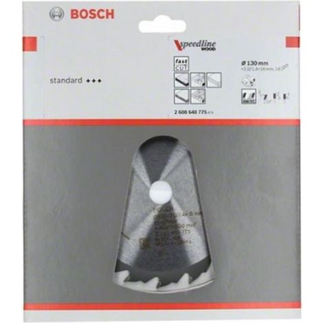 Hoja de sierra circular SE WO H 130x16-18 BOSCH 2608640775