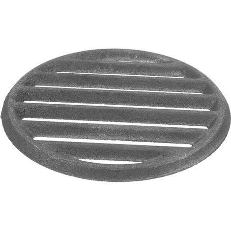 Une grille de cuisson ronde en fonte adaptée aux barbecues d'extérieur elle diffuse la chaleur de manière uniforme et la conserve bien, ce qui en fait un accessoire idéal pour les grillades au charbo (1/5)