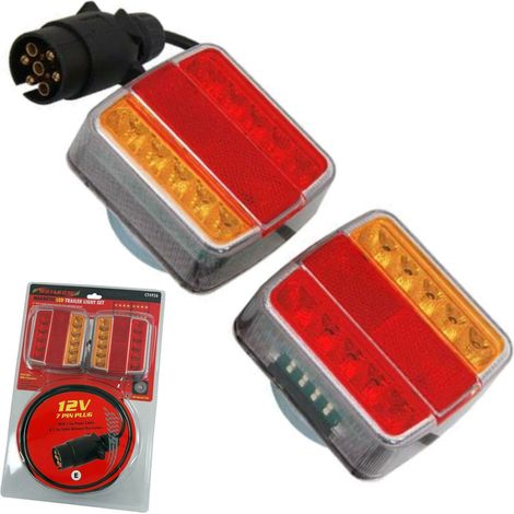 Neilsen 12V Magnetic Led Rear Tail Stop Light Indicator Lights Trailer Set (1/2)