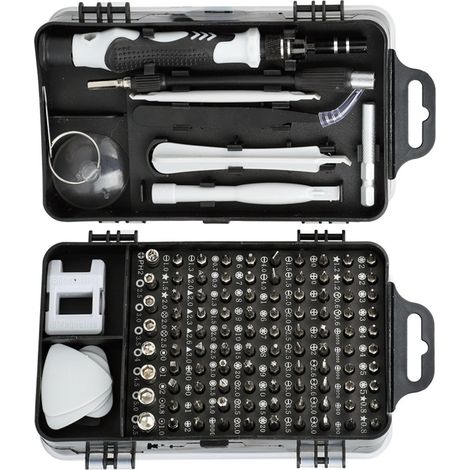 Jeu de tournevis en acier au carbone, outils multifonctionnels pour le démontage et la réparation de montres et téléphones portables (gris) (1/5)
