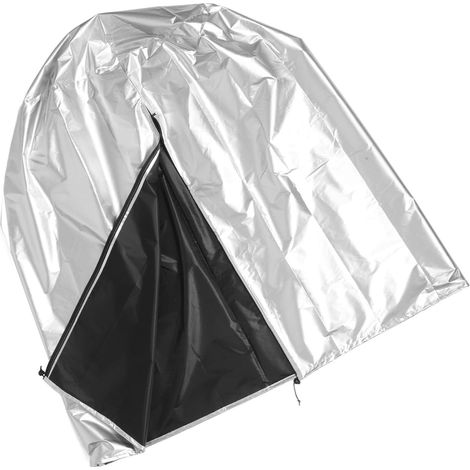 Housse de Pneu Ronde Argenté 210d Zippée, Lot de Rangement Empilable (1/5)