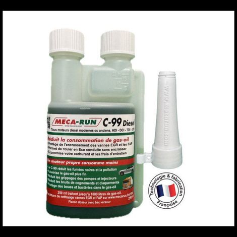 Additif Diesel - Traitement Anti-Encrassement Vannes EGR et Filtre à Particules - 0,25 L - Pour 1000 L de Gazole (1/3)