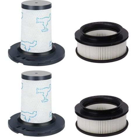 royaluxe -4 Pièces HEPA Filtre de Rechange Ensemble d'accessoires pour Aspirateur Rowenta X-Force Flex 11.60 14.60 15.60 Animal RH9878 RH9898 RH9958 RH99F1 (Remplacement ZR009007 ZR009008) (1/4)