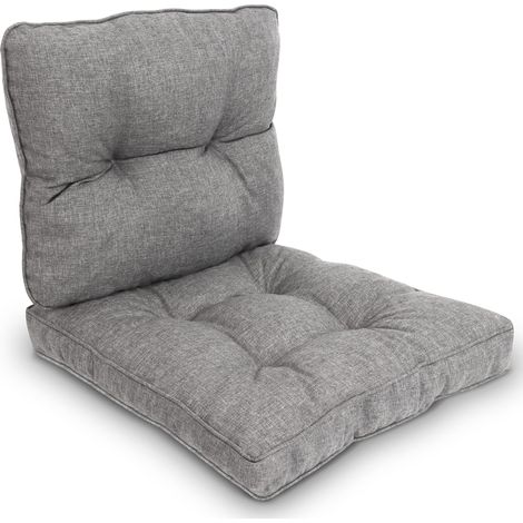 Outdoor Loungekissen Beauflair, 60x40cm, 60x60cm, Hellgrau