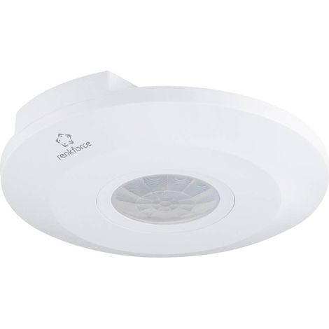 Renkforce 1488533 Soffitto Rilevatore di movimento ad infrarossi passivo PIR 360 ° Relè Bianco IP20 (1/4)