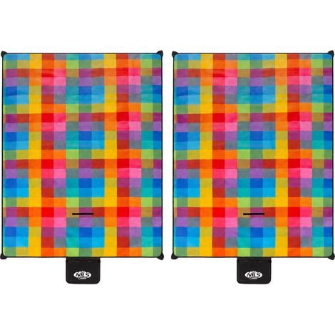 Picnic Mat 250x200 cm, Multi-Color, PE + ALU, 2-Pack (1/5)