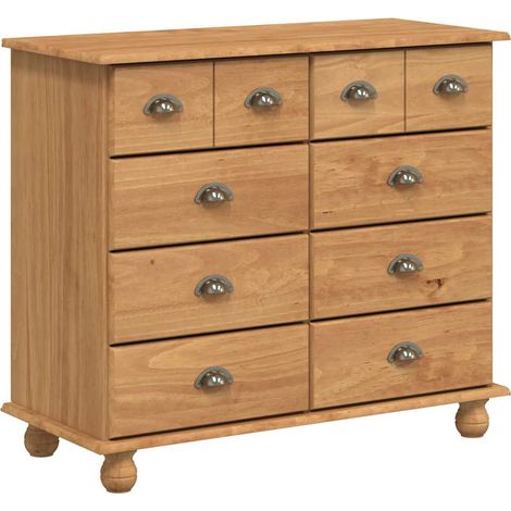 Maison Exclusive - Cassettiera ASKIM Marrone 91 x 40 x 79 cm Pino massello