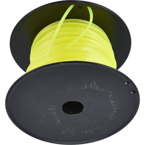 Tosaerba quadrato con linea di decespugliatore da 3 mm per Husqvarna Giallo 50 m / 164,0 piedi