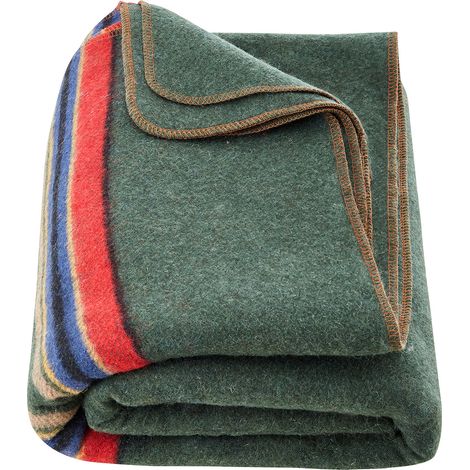 VEVOR Coperta da Campeggio in Lana, Coperta Calda da Stadio, Impermeabile e Antivento, Ignifuga, Ideale per Esterni, Picnic, Escursioni, Eventi Sportivi, Viaggi, 1,62 m x 2,23 m, Trama Multicolore