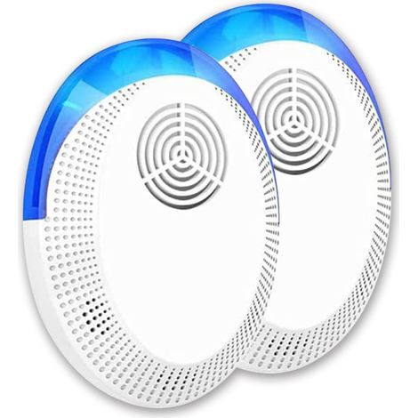 Répulsif à ultrasons - Répulsif électronique pour lutte contre les parasites - Répulsif d'intérieur pour moustiques, souris, cafards, araignées, insectes (1/5)