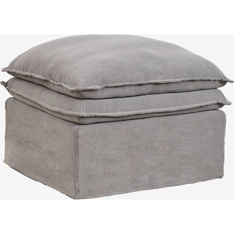Pouf Grace in lino e cotone SKLUM            