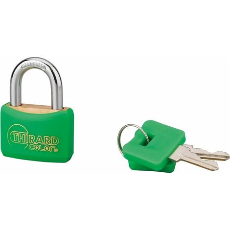 THIRARD - Cadenas à clé COLOR 30 mm couleurs assorties (1/3)