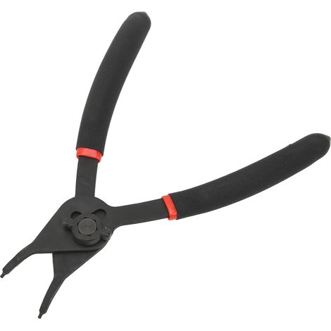 Pince à circlips 8 pouces robuste, intérieur extérieur, déverrouillage de l'anneau de retenue, outil de dépose à 45° (1/5)