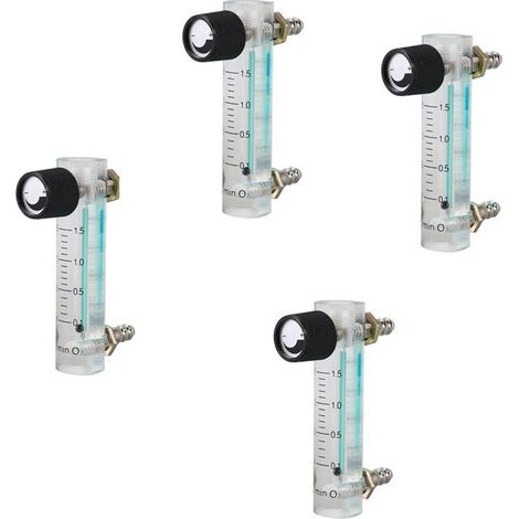 x 0,1-1,5 Lpm Medidor de flujo de oxígeno de 1,5 L con válvula reguladora para oxígeno, aire y gas (1/2)