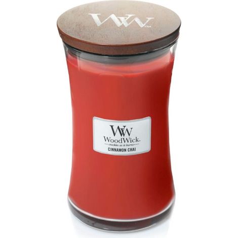 Candela WoodWick al profumo di cannella e chai, 609,5 g (1/3)