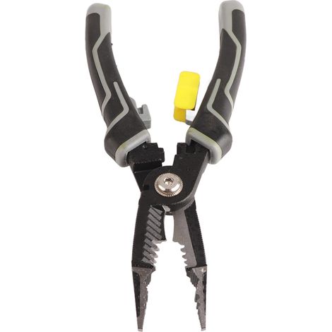 Pince multifonctions grise pour électricien, pince à becs fins, outils d'électricien, pince coupante, pince à sertir (1/3)