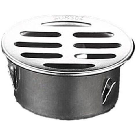 Round stainless steel floor drain for bathroom with large diameter 50 mm (1/5)