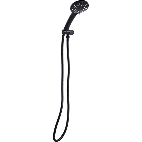 Set doccia nero con tubo 4 modalità di getto Metallo Tarma (1/5)