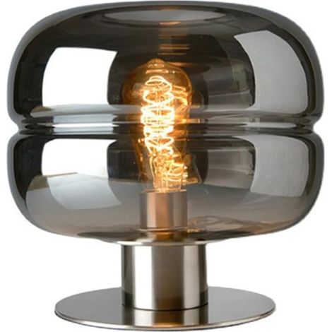Shower Head Bedside Table Lamp Gray Glass Desk Light Mushroom Lamp Night Stand Lights Modern Small Desktop Nightstand Lamps Accent Lighting for Living Room Bedroom Office Decoration Shower Head (1/5)