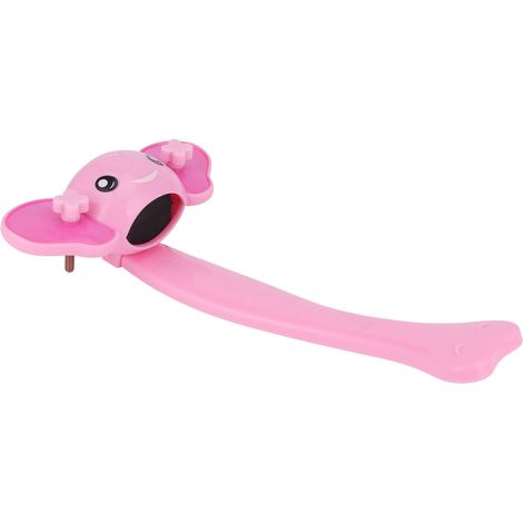 Rallonge de robinet de salle de bain en forme d'éléphant pour enfants, accessoire pour se laver les mains, poignée de robinet extra-longue, lavabo, rallonge de robinet, rose (1/5)