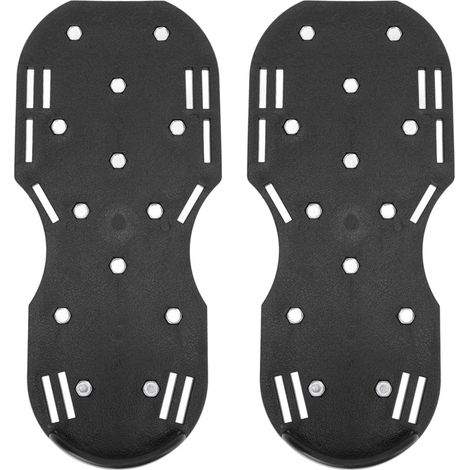 Chaussures d'aération de pelouse à crampons métalliques pour jardinage - Noir (1/5)