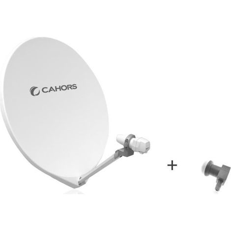 Antenne Parabolique - CAHORS - SMC 65 UNI - 65 CM - Gain 36,2 dB - LNB Single (1/3)