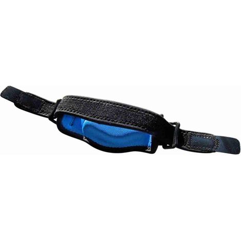 Brace anti-épicondylite tennis, bleu, respirant, confortable, ajustable, protecteur coude pour sport fitness basketball baseball. (1/5)