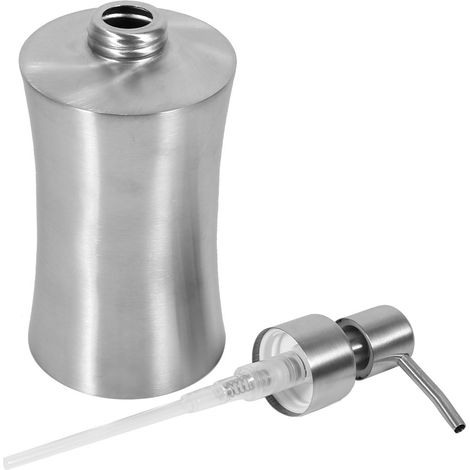 Wandmontierter Flüssigseifenspender für die Dusche, Lotionpumpe aus Edelstahl 304, 400 ml Flasche, Badezimmer, nachfüllbare Flasche, wasserfest, modernes Accessoire. (1/5)