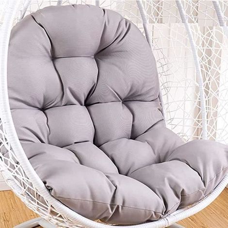 Coussin de balancelle WOVTE Coussin de dossier pour balancelle de jardin uniquement Coussin anti-salissures, et confortable - Gris (1/4)