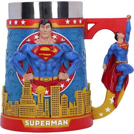 Chope 15,5 cm, en résine, tasse à bière, design exclusif, moulée dans la résine, peinte à la main, insert amovible (1/3)