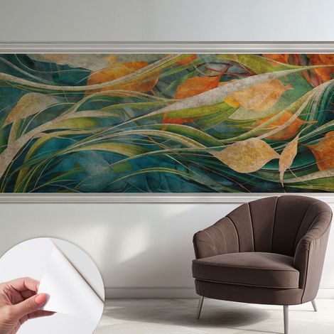 Selbsthaftend Tapete für Wohnzimmer Schlafzimmer Küche - Wanddekoration Herbstlandschaft 250x104 cm (1/5)