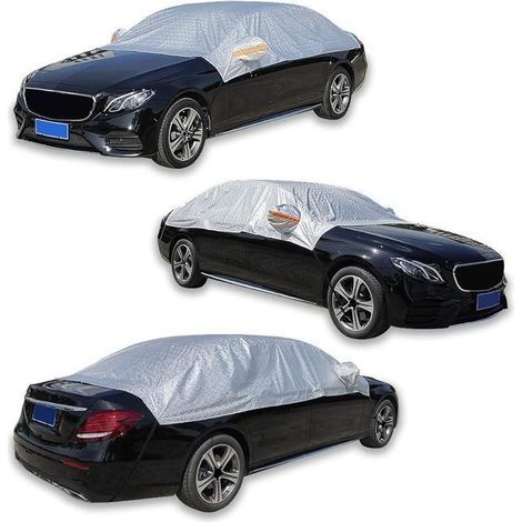 Halbabdeckung für Autos – UV-/winddicht, Schutz vor Sonne, Regen und Staub, universell für 171-Zoll-Limousinen – Etikettenabdeckung (1/5)