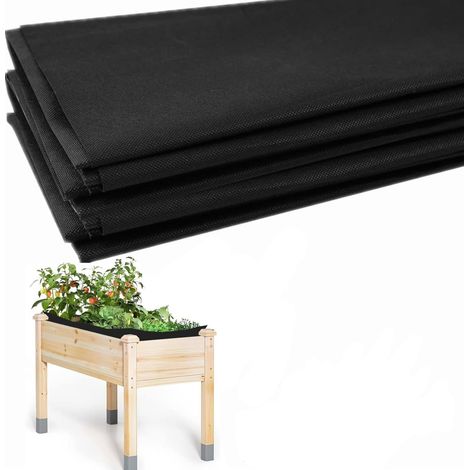 Revêtement de Jardinière, Doublure de Jardinière Surélevée, Doublure Extérieure Non Tissée, Revêtement de Lit de Jardin Surélevé, Respirant et imperméable, pour Culture Légume Fleurs Plantes,160x290CM (1/5)