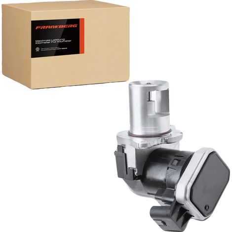 Vanne de recirculation des gaz d'échappement, 12V, fonctionnement électrique, vanne à solénoïde, 4 contacts de connecteur, comprend un joint (1/5)