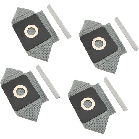 Ortviai Sac à poussière lavable pour aspirateur domestique – 4 pièces en tissu non tissé, compatible fente 10x11 cm (1/4)