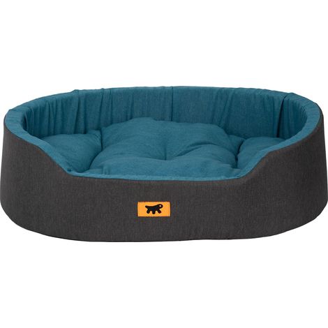 Ferplast DANDY COLOURS Ferplast Lit d'intérieur pour chien et chat, en coton avec coussin amovible DANDY. Variante 65 - Misure: 65 x 46 x h 17 cm - Sarcelle