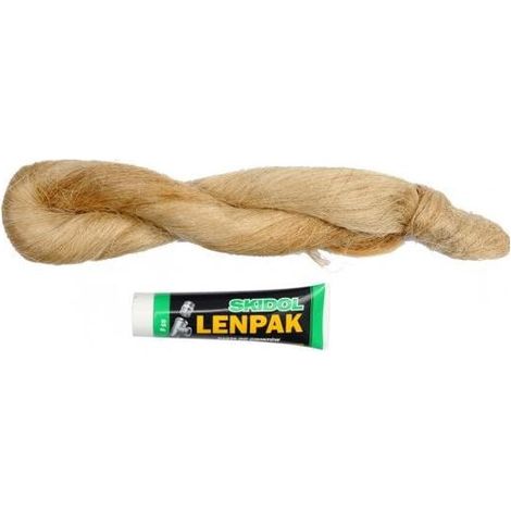 KIT DI RIPARAZIONE IDRAULICA PASTA LENPAK 65 g + LINO 100 g